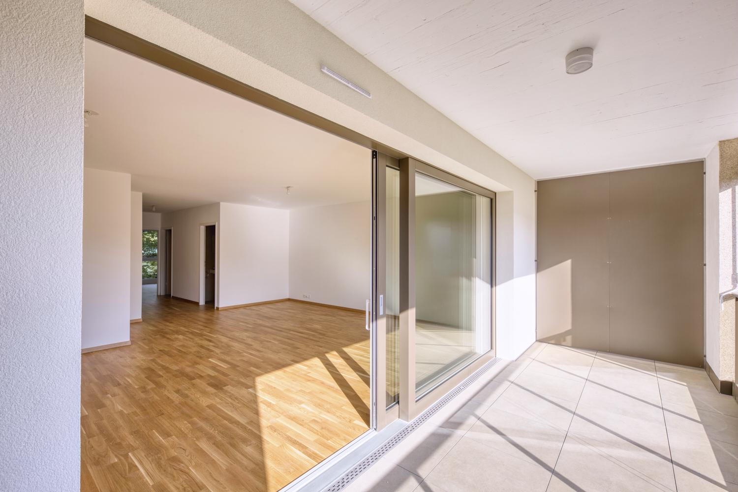 Appartement neuf de 4 pièces HM (éligibilité à l'aide cantonale obligatoire, minimum 2 personnes), avec balcon, 1er étage.